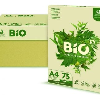 Resma Bio Premium Sustentable A4 75g/m2 (500 Hojas) Pack X2